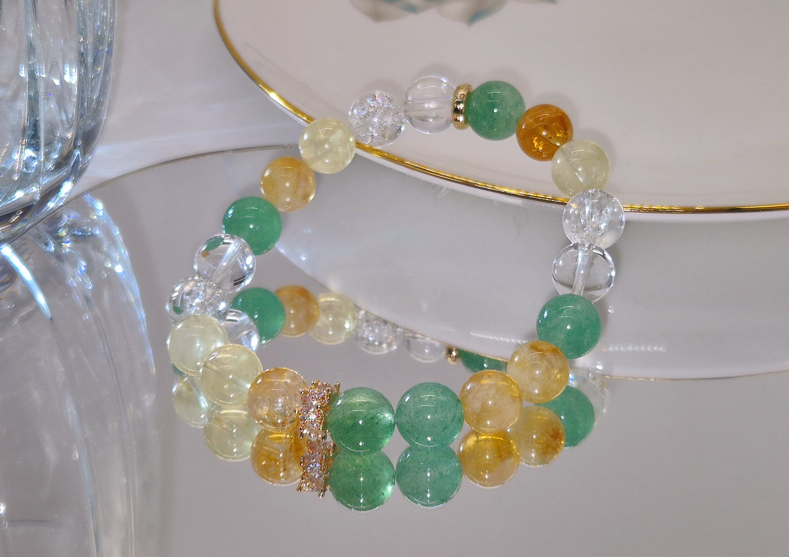 Golden Fields Glow |beads - 10mm